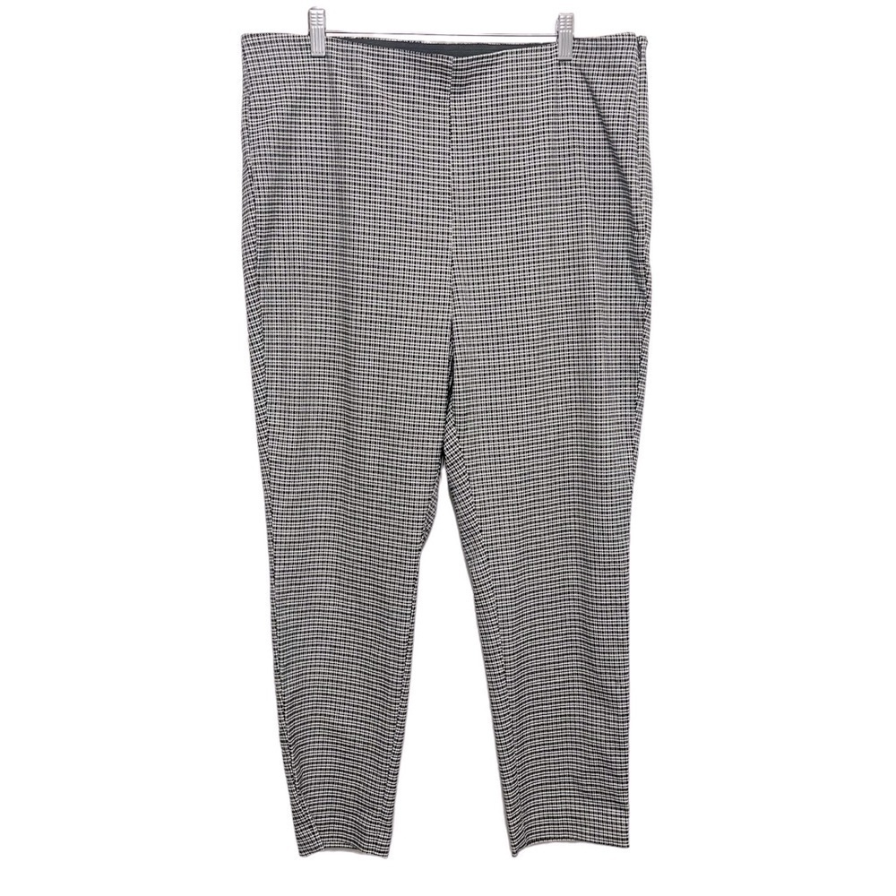 LOFT High Waist Skinny Side Zip Pant in Puppytooth Sz 18 - Picture 4 of 11